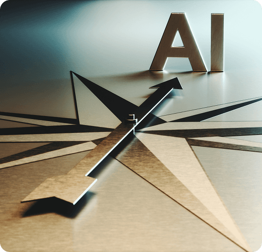 A stylized graphic representing the AI imperative with interconnected nodes and data streams.