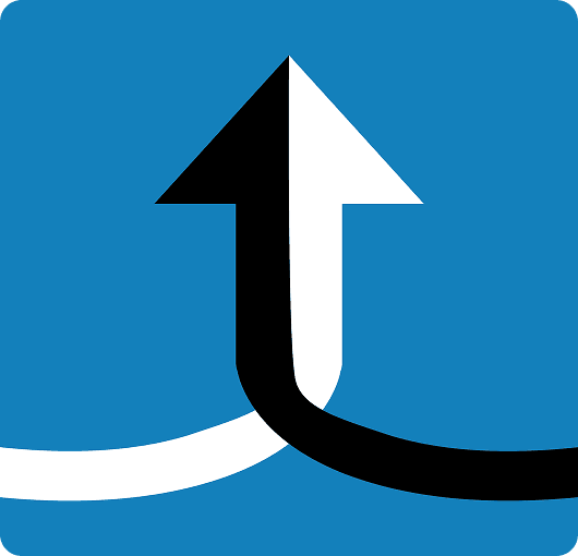Arrows pointing upwards, signifying growth and partnership