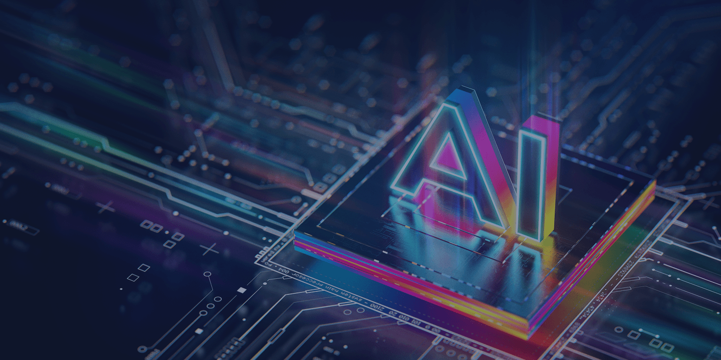Abstract technology background representing AI